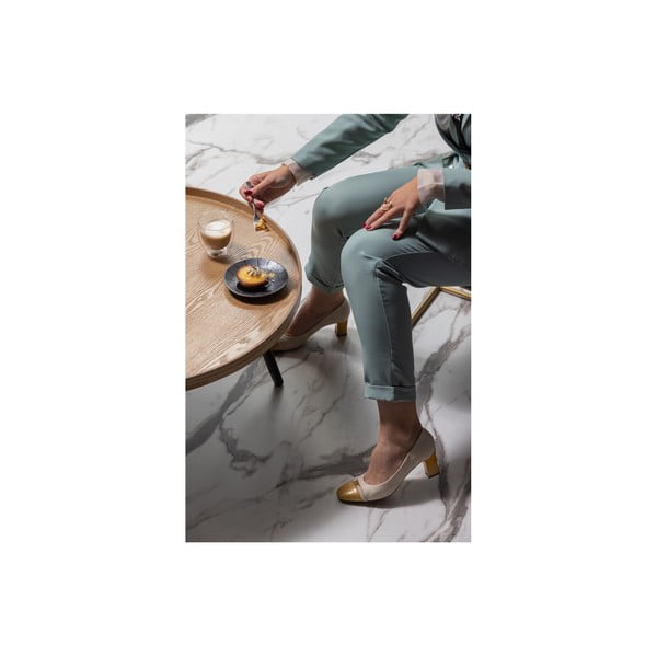 Beżowo-czarny stolik WOOOD Mesa, ø 78 cm-image-3