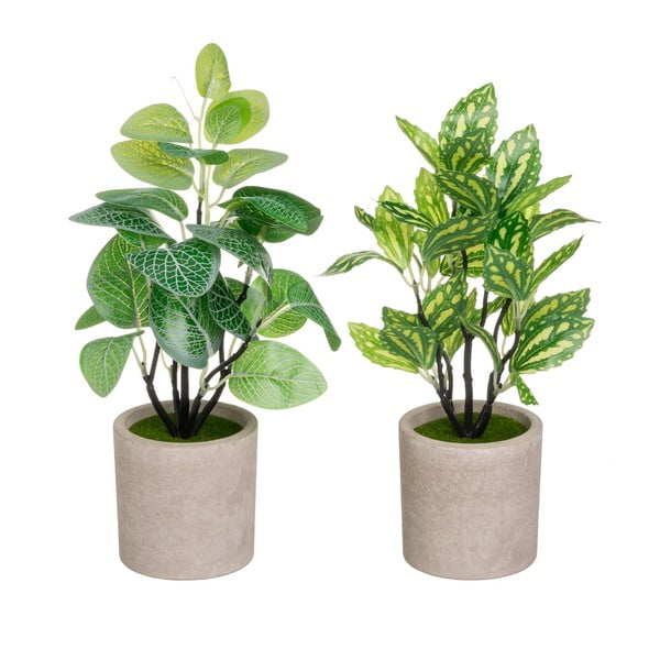 Sztuczne rośliny zestaw 2 szt. (wysokość 28 cm) – Casa Selección