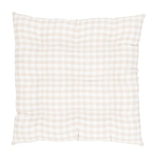 Beżowa bawełniana poduszka na krzesło Westwing Collection, 40x40 cm