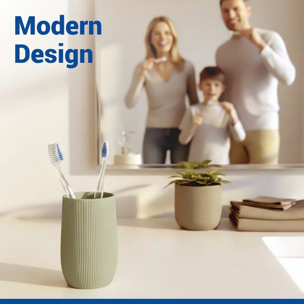 Zielony kubek na szczoteczki do zębów ceramiczny Fablo – Wenko-image-1