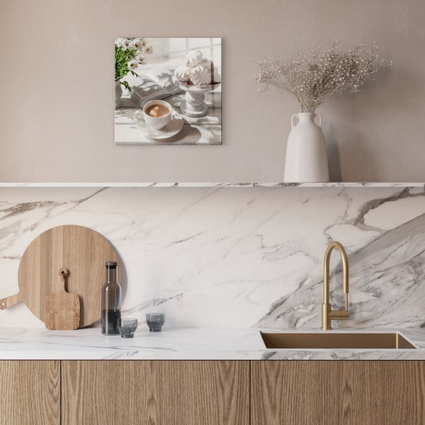 Szklany obraz 30x30 cm Meringue – Styler-image-1