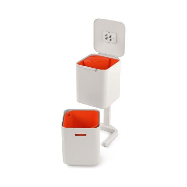 Kremowy kosz do segregowania Joseph Joseph Totem Compact, 40 l-image-4
