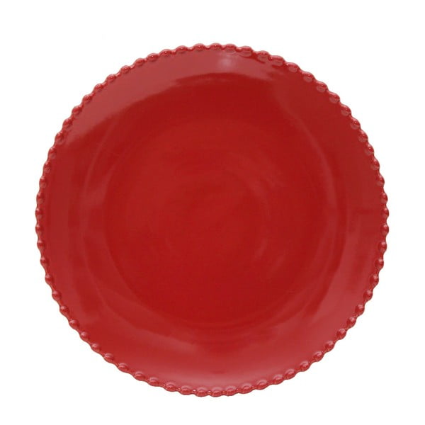 Rubinowy talerz kamionkowy Costa Nova Pearl, ⌀ 28 cm