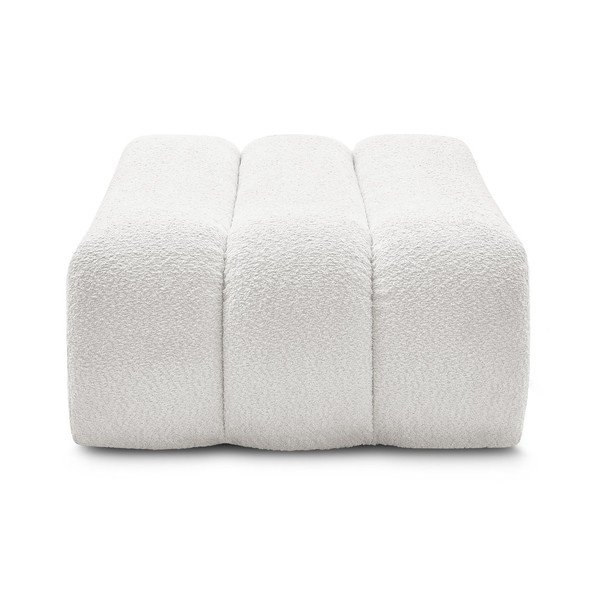 Biały podnóżek z materiału bouclé Azra – Bobochic Paris-image-4