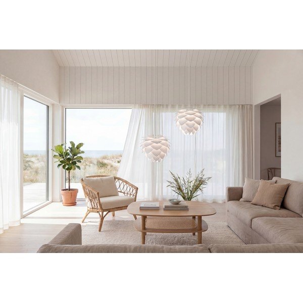 Biały abażur ø 50 cm Silvia – UMAGE-image-4