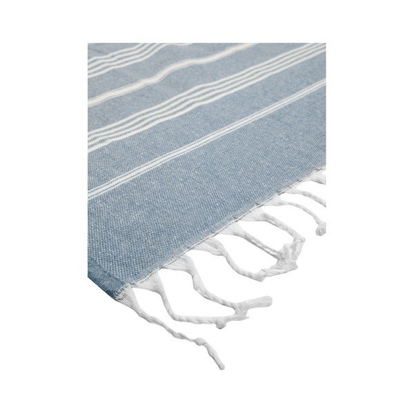 Niebieski ręcznik hammam Kate Louise Classic, 180x100 cm-image-3