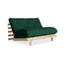 Sofa rozkładana Karup Design Roots Raw/Forest Green
