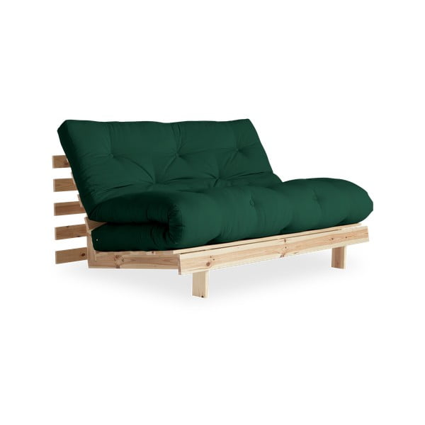 Sofa rozkładana Karup Design Roots Raw/Forest Green