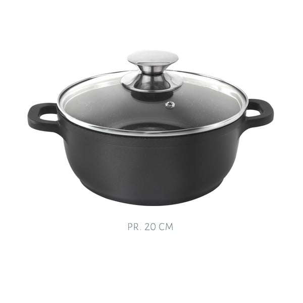 5-częściowy zestaw aluminiowych naczyń z 3 pokrywkami i rusztem Orion Grande-image-4