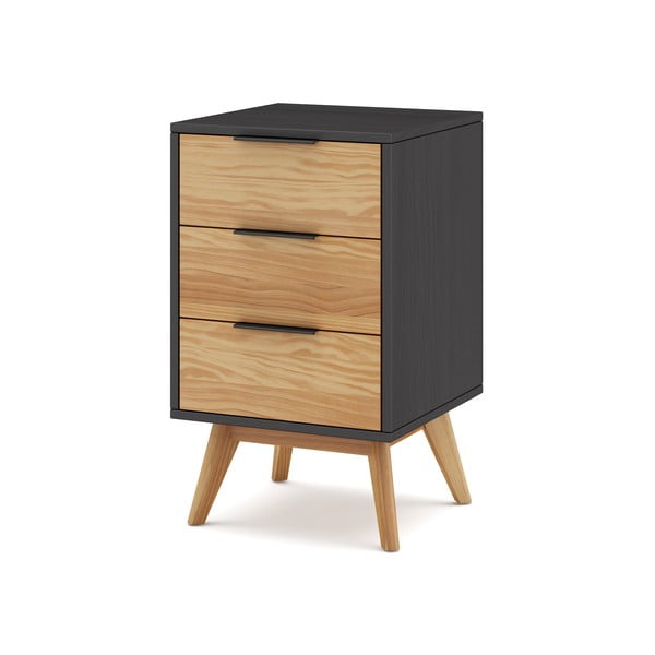 Szafka nocna z drewna sosnowego Lavis – Marckeric-image-3