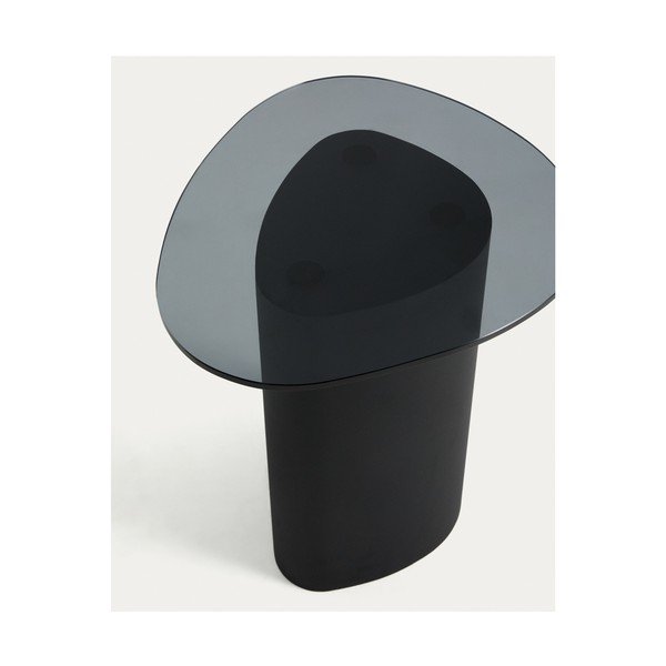 Stolik ze szklanym blatem 47x48 cm Olir – Kave Home-image-3