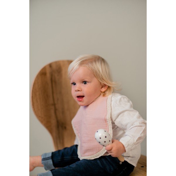 Różowy muślinowy śliniak Kindsgut Paris-image-1