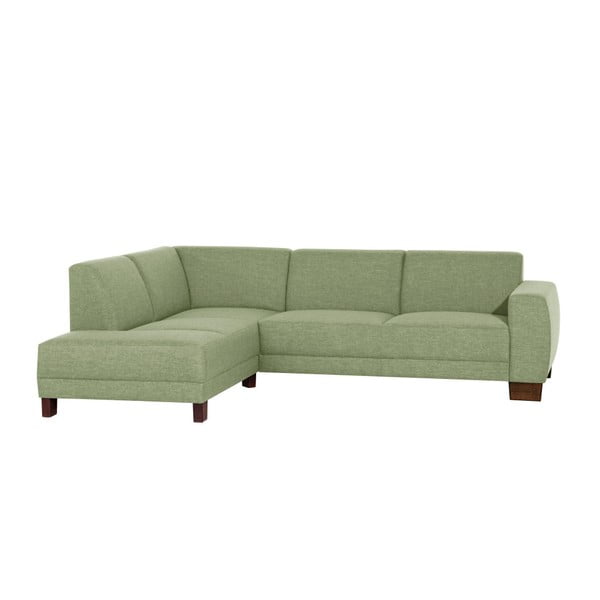 Jasnozielona sofa narożna lewostronna Max Winzer Blackpool