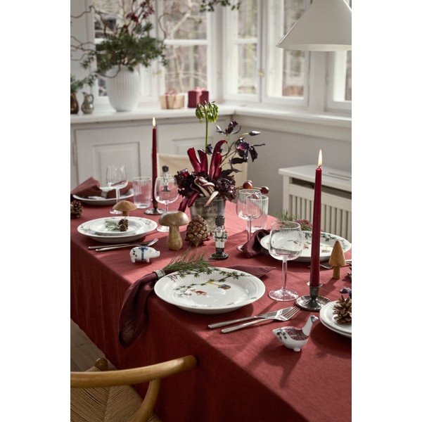 Biały porcelanowy talerz ze świątecznym motywem ø 27 cm Hammershøi Christmas – Kähler Design-image-2