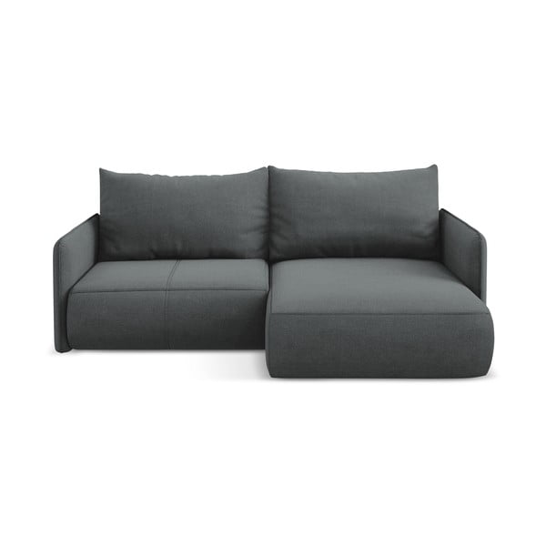 Szary rozkładany/ze schowkiem narożnik (prawostronny) Nanea – Makamii