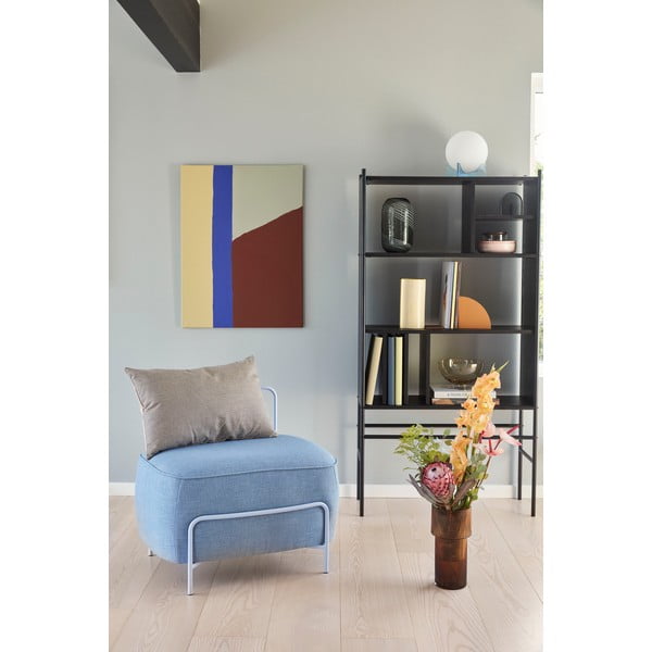 Czarny regał z drewna jesionowego Hübsch Divide, 79x160 cm-image-3