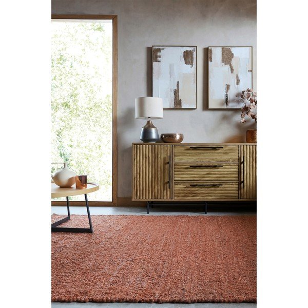 Dywan tkany ręcznie w kolorze terakoty 160x230 cm Finley – Flair Rugs-image-2