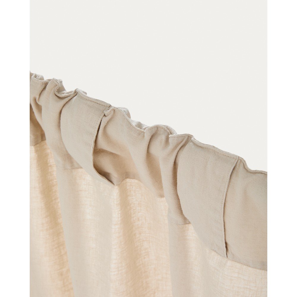 Beżowa bawełniana zasłona 140x270 cm Nolira – Kave Home (zdjęcie 7)