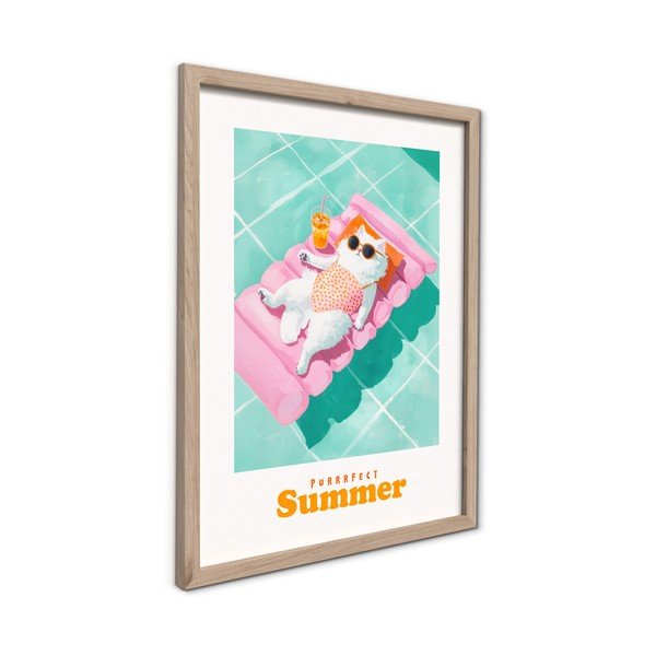 Obraz drukowany z ramą w zestawie 30x40 cm Purrrfect – Styler-image-4