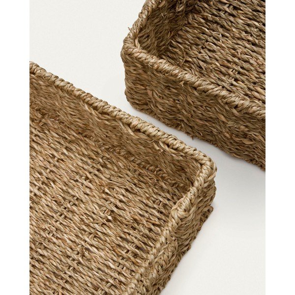 Koszyki zestaw 2 szt. z trawy morskiej 36x27x10 cm Tossa – Kave Home-image-3