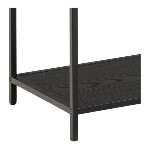 Czarny regał Actona Seaford, 135x150 cm-image-4