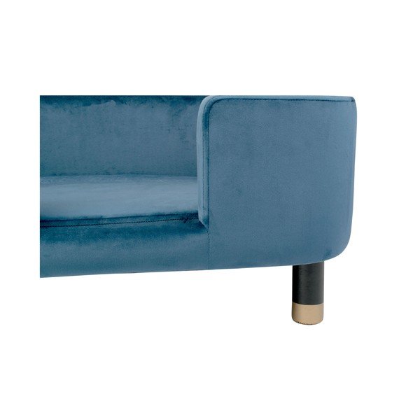 Niebieskie aksamitne legowisko 50x74 cm Royal – Leitmotiv-image-4