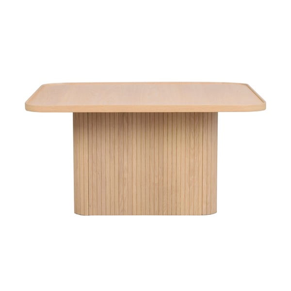 Naturalny stolik z drewna dębowego Rowico Sullivan, 80x80 cm