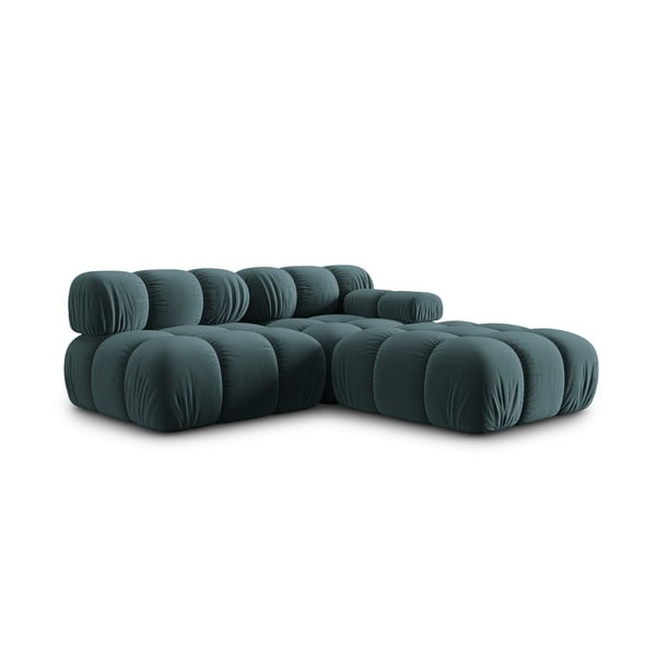 Morska aksamitna sofa 282 cm Bellis – Micadoni Home-image-4