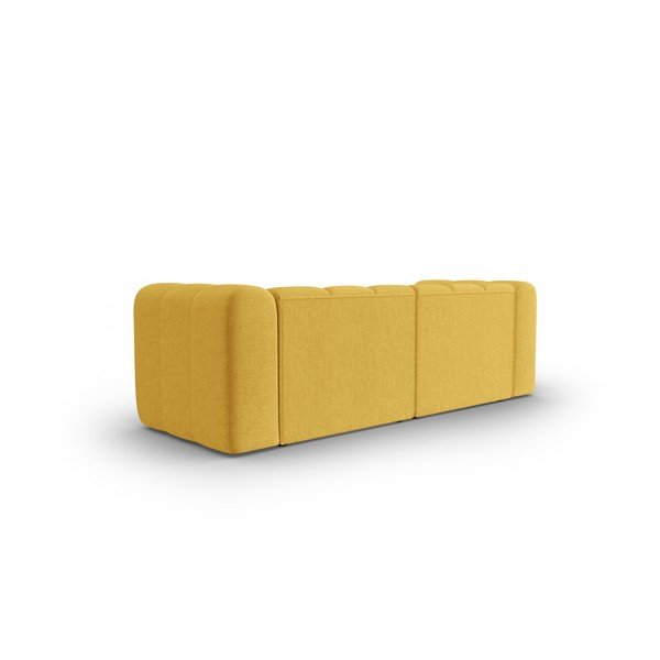 Żółta sofa 228 cm Lupine – Micadoni Home-image-4