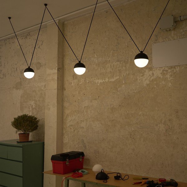 Czarna lampa wisząca SULION Eclipse, wys. 100 cm-image-2