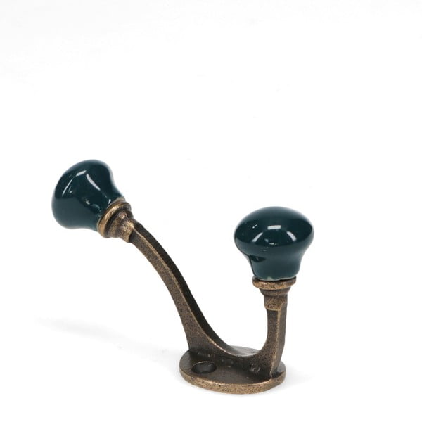 Ciemnoniebieski metalowy wieszak ścienny 3 cm – Rex London-image-3