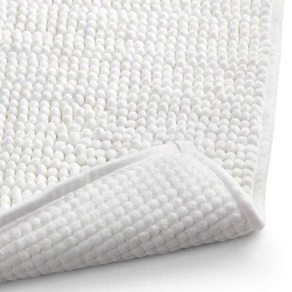 Biały dywanik łazienkowy 50x80 cm – Rayen-image-1