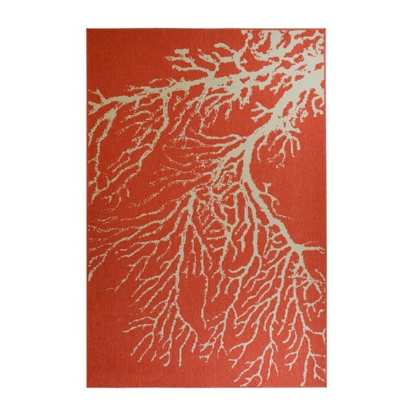 Czerwony dywan odpowiedni na zewnątrz Floorita Coral, 133x190 cm