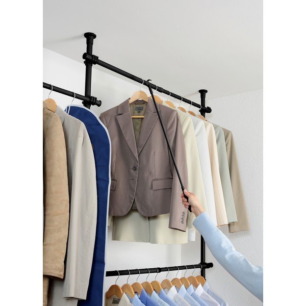 Metalowo-plastikowy drążek do zdejmowania ubrań Herkules – Wenko-image-1