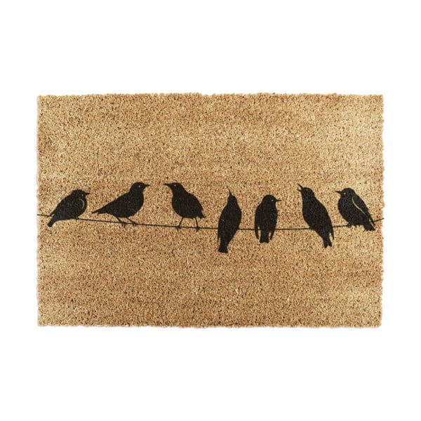 Wycieraczka z włókna kokosowego 40x60 cm Birds On a Wire – Artsy Doormats