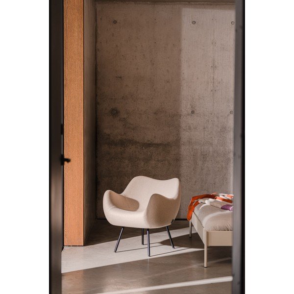 Beżowy wełniany fotel RM58 – noo.ma-image-1