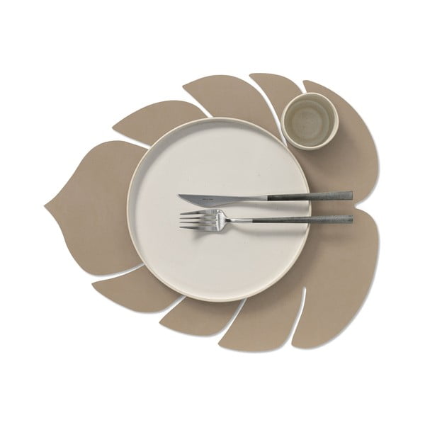 Mata stołowa ze skóry ekologicznej 35x42 cm Monstera Leaf Nupo – LIND DNA-image-1