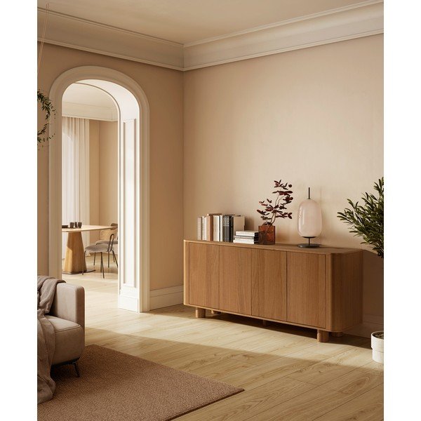 Komoda w dekorze dębu w naturalnym kolorze 180x75x40 cm Padoc – MOME-image-1