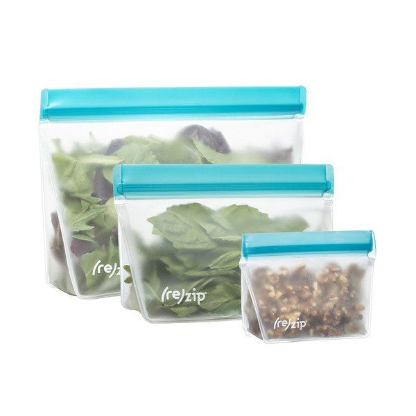 Zestaw 3 niebieskich torebek na żywność (re)zip Essential-image-2