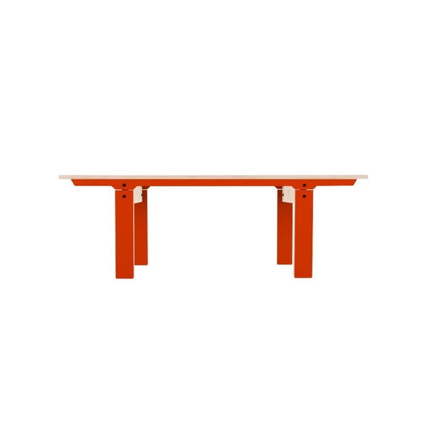 Pomarańczowa ławka rform Slim 04, dł. 133 cm