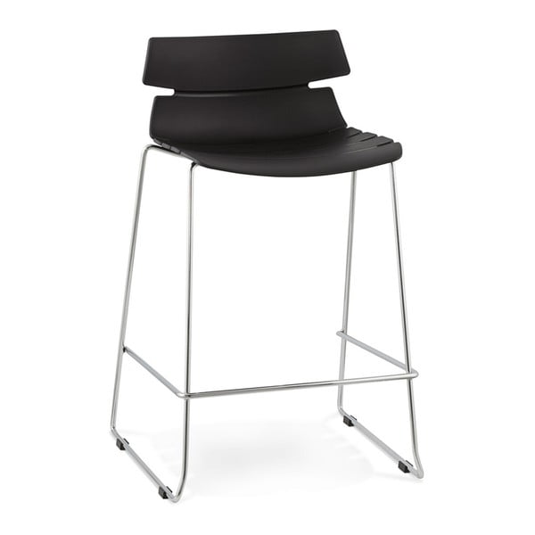 Czarne krzesło barowe Kokoon Design Reny