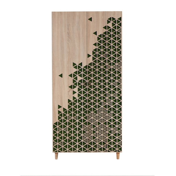 Szafa dwudrzwiowa Stil Geometry Green, 90x192 cm