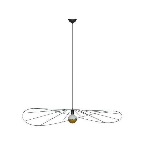 Czarna lampa wisząca ø 110 cm Elliot – Sollux