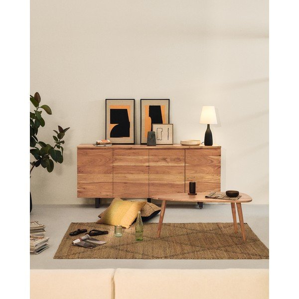Komoda z litego drewna akacjowego w naturalnym kolorze 200x88x40 cm Uxue – Kave Home-image-1