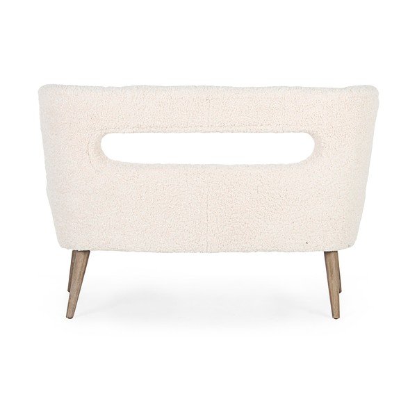 Kremowa sofa z imitacji futra 115 cm Cortina – Bizzotto-image-4