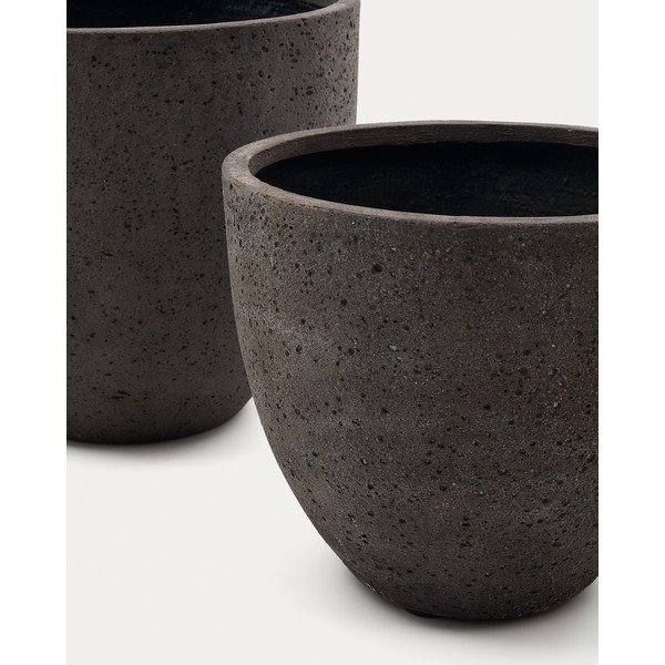 Betonowe osłonki na doniczki zestaw 2 szt. ø 50 cm Serili – Kave Home-image-2