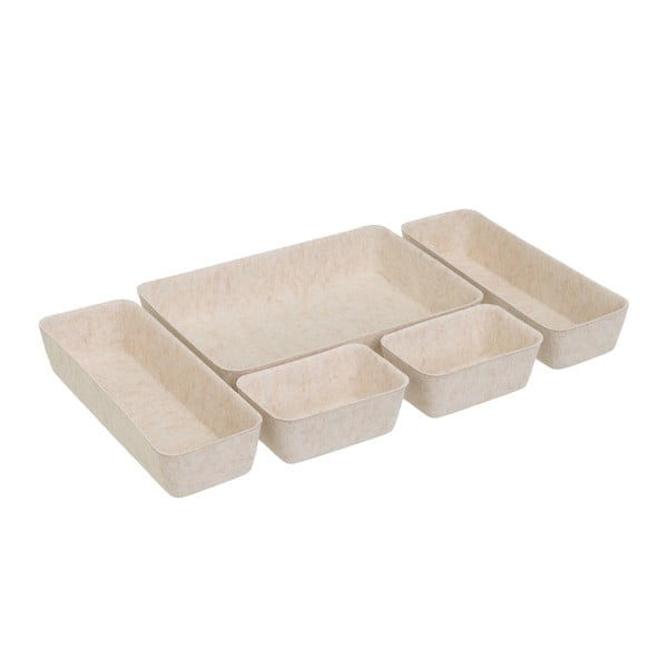 Tekstylne organizery do szuflady zestaw 5 szt. – Casa Selección