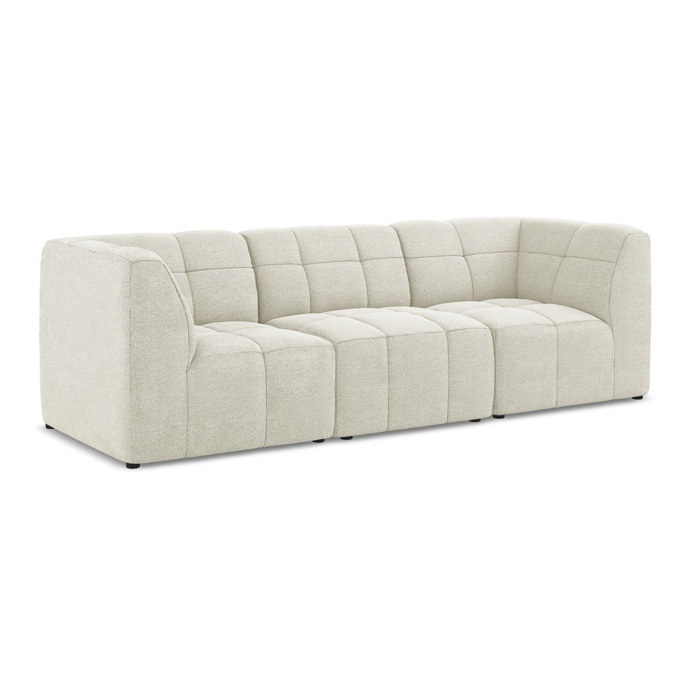 Beżowa sofa z materiału bouclé 255 cm Aloha – Makamii