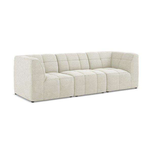 Beżowa sofa z materiału bouclé 255 cm Aloha – Makamii