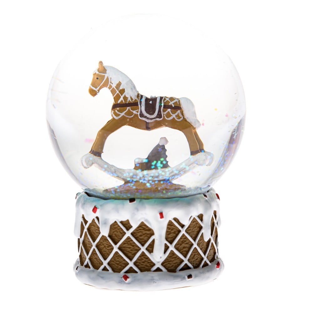 Kula śnieżna z żywicy polimerowej (wysokość 10 cm) Snowy Horse – Dakls